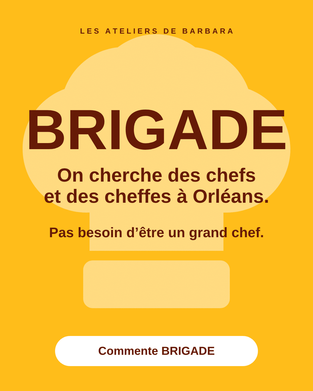 Brigade de chefs à Orléans Brigade de chefs : on cherche des chefs et des cheffes à Orléans, Les Ateliers de Barbara